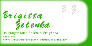 brigitta zelenka business card